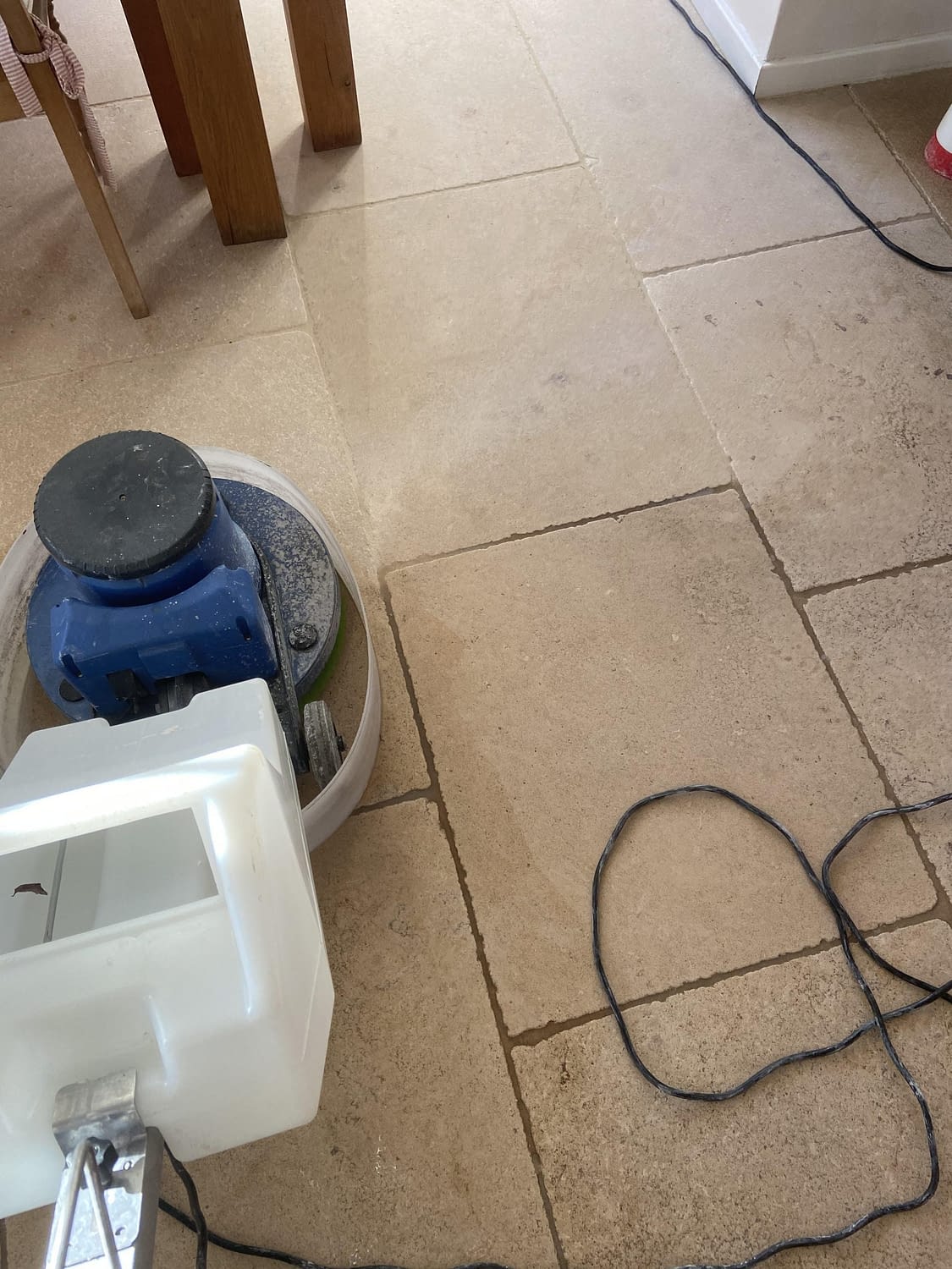 Twyford Limestone Deep clean and seal. Hard Floor Cleaning and